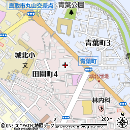 日本海テレビ　本社受付案内周辺の地図