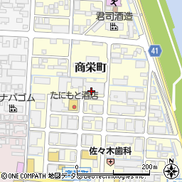 鳥取県鳥取市商栄町周辺の地図