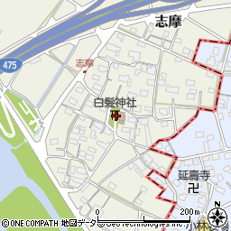 岐阜県美濃市志摩38周辺の地図