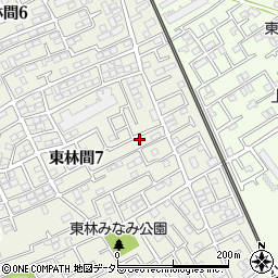 神奈川県相模原市南区東林間7丁目20-20周辺の地図