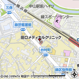 横浜信用金庫中山支店周辺の地図