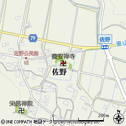 養安禅寺周辺の地図