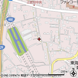 神奈川県厚木市上依知391周辺の地図