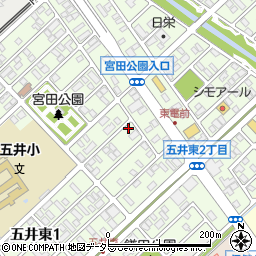 千葉県市原市五井東周辺の地図