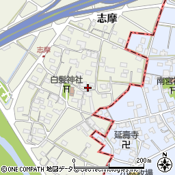 岐阜県美濃市志摩110周辺の地図