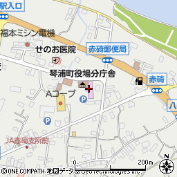 琴浦町役場　赤碕町土地改良区周辺の地図