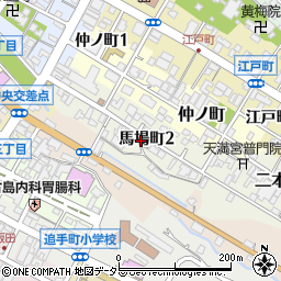 長野県飯田市馬場町周辺の地図