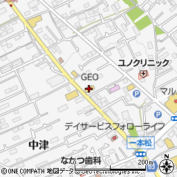ゲオ　愛川店周辺の地図