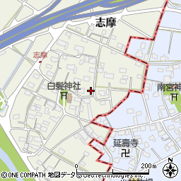 岐阜県美濃市志摩111周辺の地図