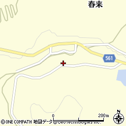 兵庫県美方郡新温泉町春来824-1周辺の地図
