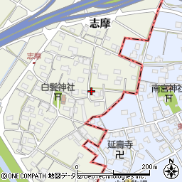 岐阜県美濃市志摩83周辺の地図