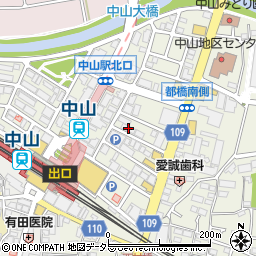ホワイト急便ヨコハマ中山北口店周辺の地図