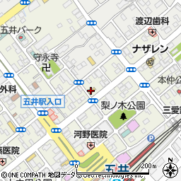 セブンイレブン市原五井中央西店周辺の地図