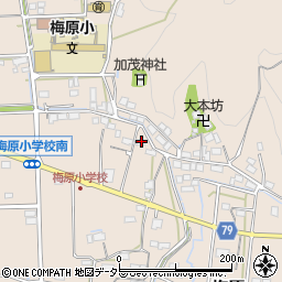 岐阜県山県市梅原1253周辺の地図
