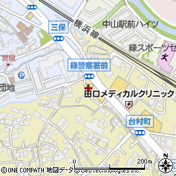 ゲオ　横浜中山店周辺の地図