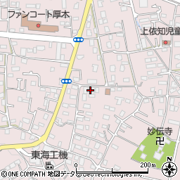 神奈川県厚木市上依知2843周辺の地図