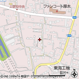 神奈川県厚木市上依知308周辺の地図
