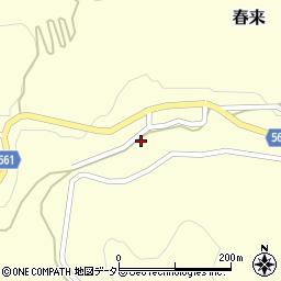 兵庫県美方郡新温泉町春来820-2周辺の地図