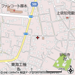神奈川県厚木市上依知2843-2周辺の地図
