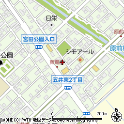 朝日新聞　五井店周辺の地図