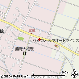 千葉県大網白里市富田1710-2周辺の地図