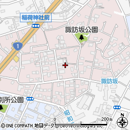 神奈川県横浜市鶴見区諏訪坂周辺の地図