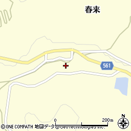 兵庫県美方郡新温泉町春来833周辺の地図
