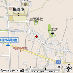 岐阜県山県市梅原1254周辺の地図