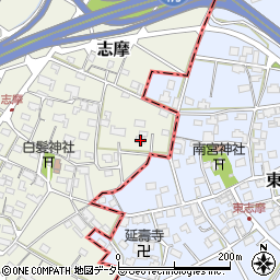 岐阜県美濃市志摩65周辺の地図