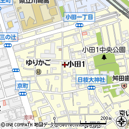 神奈川県川崎市川崎区小田1丁目20-29周辺の地図