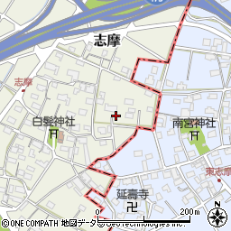 岐阜県美濃市志摩67周辺の地図