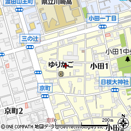 神奈川県川崎市川崎区小田1丁目16-2周辺の地図