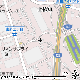 神奈川県厚木市上依知371周辺の地図
