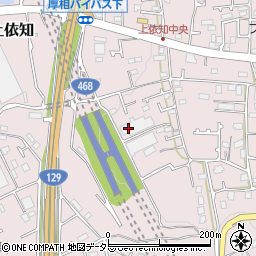 神奈川県厚木市上依知周辺の地図