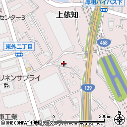 神奈川県厚木市上依知370周辺の地図
