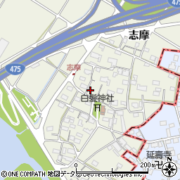 岐阜県美濃市志摩101-1周辺の地図