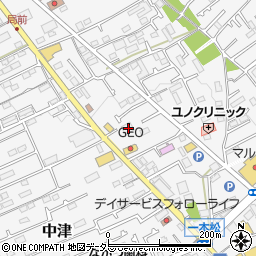 神奈川県愛甲郡愛川町中津770周辺の地図