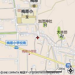 岐阜県山県市梅原1261周辺の地図