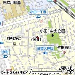 神奈川県川崎市川崎区小田1丁目20-5周辺の地図