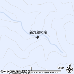 新九郎の滝周辺の地図