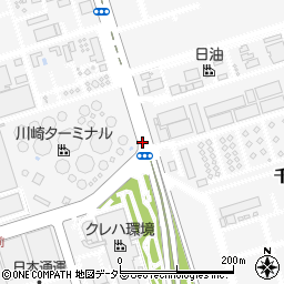 JERA川崎火力発電所前周辺の地図