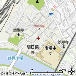 神奈川県横浜市鶴見区市場下町4周辺の地図