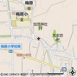 岐阜県山県市梅原1258周辺の地図