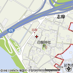 岐阜県美濃市志摩96-2周辺の地図