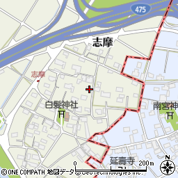 岐阜県美濃市志摩114周辺の地図