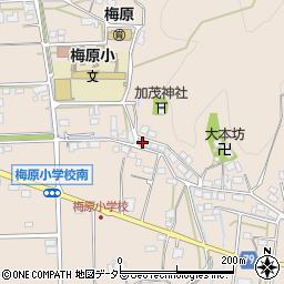 岐阜県山県市梅原1542-2周辺の地図
