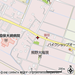 千葉県大網白里市富田1645-2周辺の地図