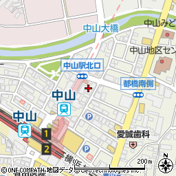 養老乃瀧 中山店周辺の地図