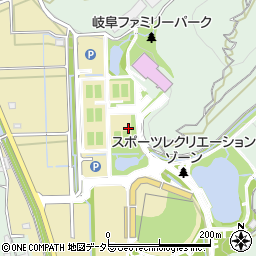 岐阜ファミリーパーク公園トイレ４周辺の地図