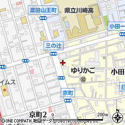 神奈川県川崎市川崎区小田1丁目17-25周辺の地図